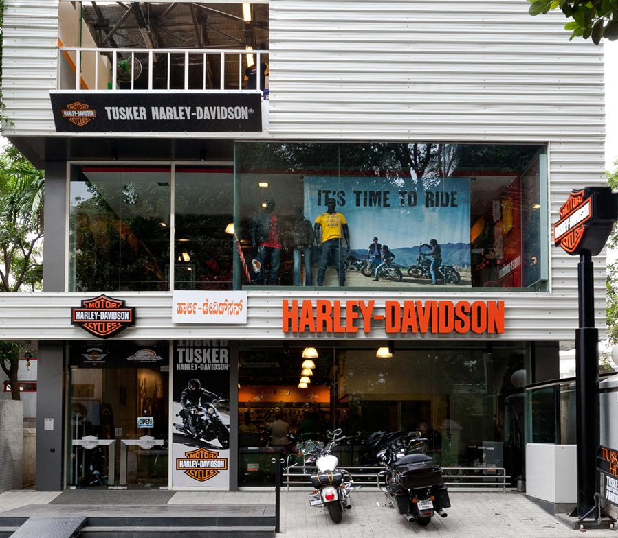 Tusker Harley-Davidson dealership on Lavelle Road, Bangalore